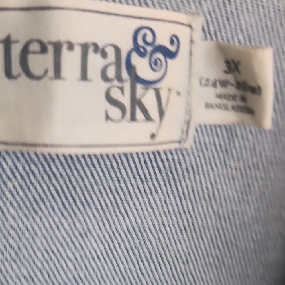 Terra & Sky Light Blue Jean Jacket - Picture 5 of 7